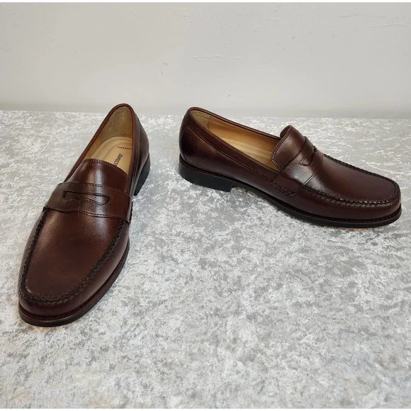 NWT Johnston & Murphy Mens Ainsworth PN Mohagany Shoes-Size 9W - Picture 5 of 11